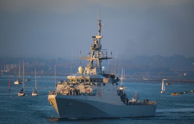 Die HMS Tamar: London schickt das Patrouillenboot in den Ärmelkanal. Der Streit zwischen Grossbritannien und Frankreich um Fischereirechte spitzt sich zu.