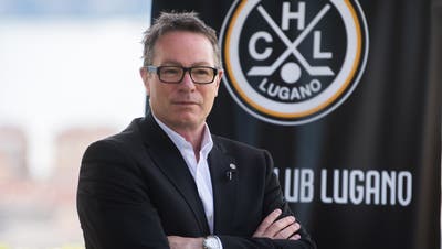 Der Eishockeytrainer Chris McSorley bei der Vorstellung als neuer Trainer des HC Lugano. (Samuel Golay / KEYSTONE/Ti-Press)