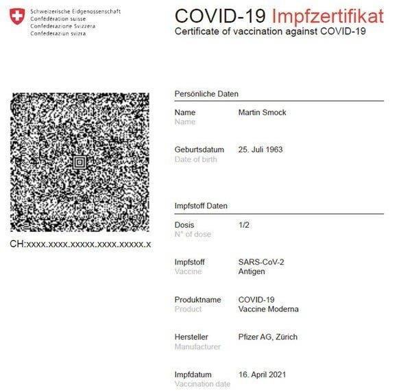 Covid Zertifikat Als Qr Code Bund Zeigt Auf Wie Es Aussieht