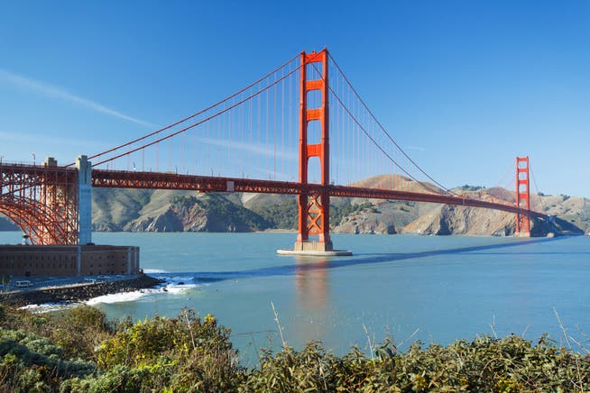 Die imposante Golden-Gate-Brücke in San Francisco: Schon bald wieder ein Zielort für Schweizer Touristen?
