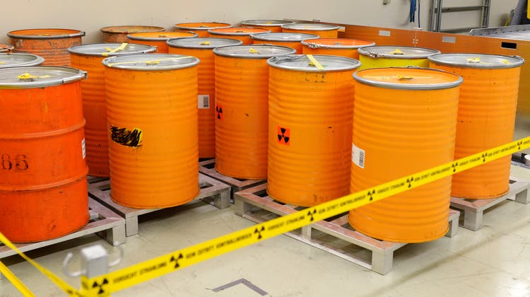 Im Zwilag im aargauischen Würenlingen werden radioaktive Abfälle aller Art behandelt und zwischengelagert. (Keystone)