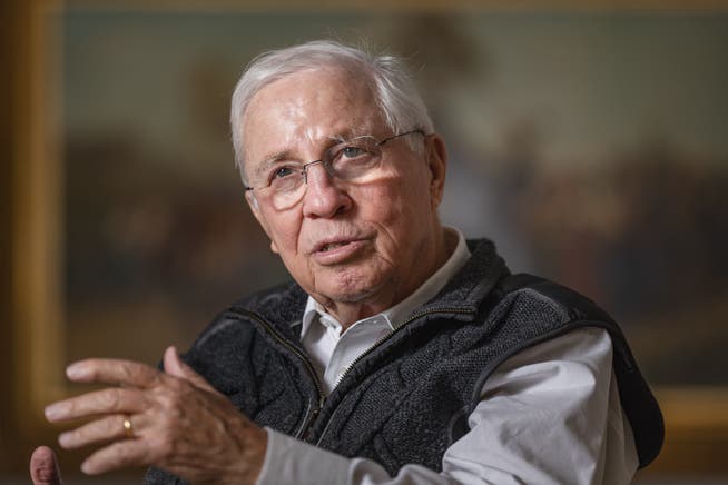 Seine Partei ist wieder im Aufwind: Christoph Blocher.