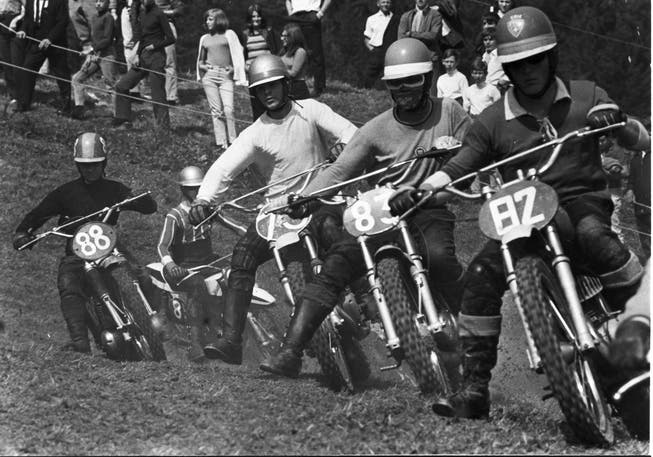 Zwischen 1967 und 1981 kämpften die Fahrer an den 15 Motocross-Events in Schupfart auf hügeligem Gelände um die Ideallinie.
