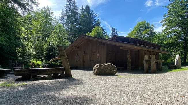 Die Waldhütte Cheserholz in Eggenwil ist im Besitz der Ortsbürgergemeinde und praktisch die einzige grössere Einnahmequelle.