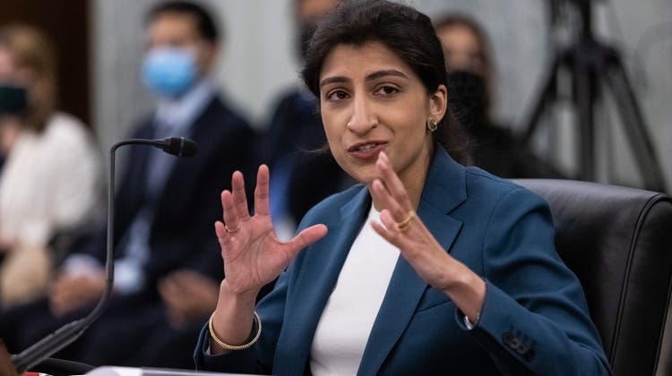 Tech-Kritikerin: Lina Khan, die neue Chefin der US-Wettbewerbsbehörde. (Bild: Graeme Jennings / EPA / Washington Examiner)