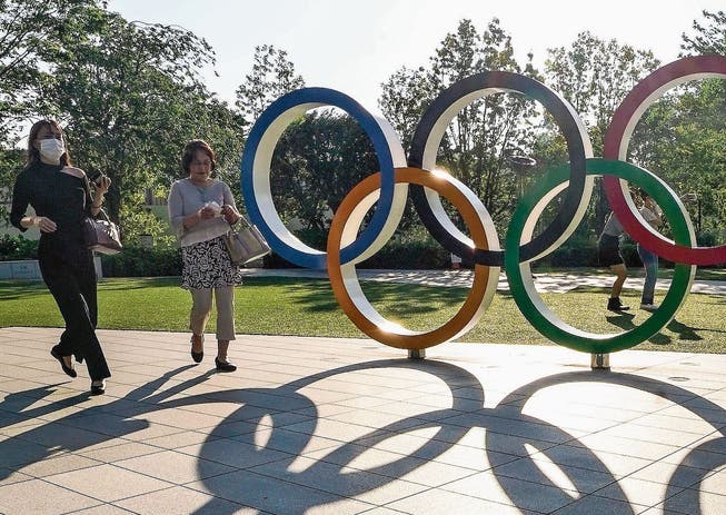Die olympischen Ringe in Tokio verlieren ihren Glanz.