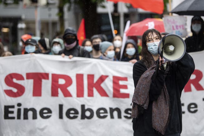 Nach einer langen Pause wegen der Pandemie streikten am 21. Mai erstmals wieder 30'000 Menschen am «Strike for Future» des Klimastreiks.
