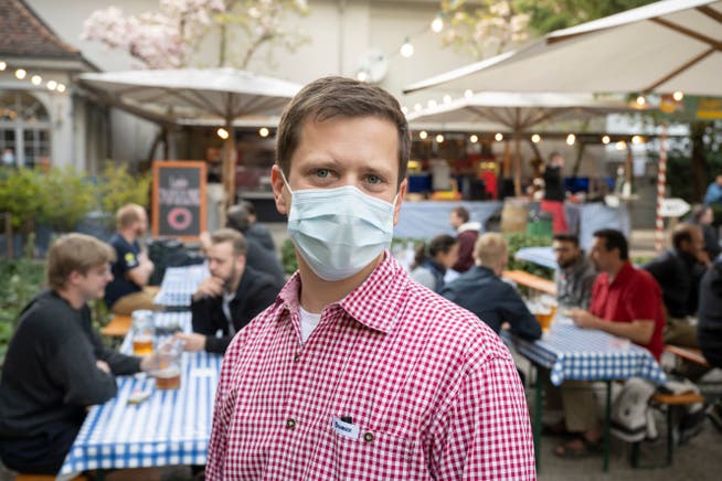 Stefan Bill ist Geschäftsführer des Biergartens in Baden.