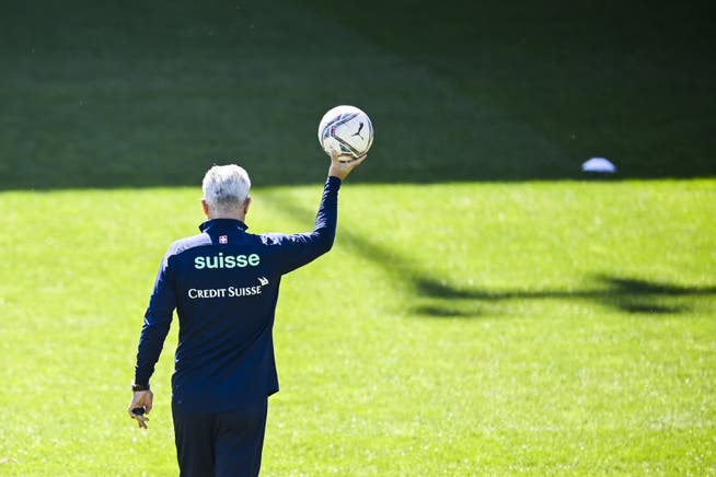 Only the main sponsor Credit Suisse is allowed to print its logo on the clothes of the national players and their coach Vladimir Petkovic.