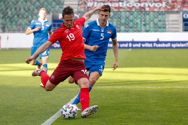 Drei Tore, zwei Treffer an die Latte: Gavranovic ist der Lichtblick gegen Liechtenstein.