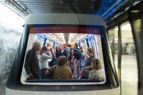 Die Kapazität der Skymetro wird am Flughafen Zürich beschränkt, um für mehr Abstand zwischen den Passagieren zu sorgen.
