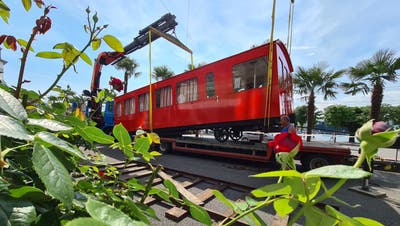 Ausrangierter Rigi-Bahnwagen dient nun als Restaurant