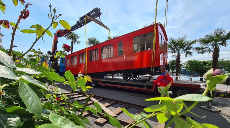 Ausrangierter Rigi-Bahnwagen dient nun als Restaurant