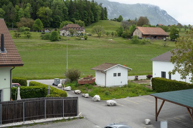Die mittlerweile abgerissene Gasdruckreduzierstation der Regio Energie Solothurn. Im Haus auf der rechten Seite ist Markus Dreyer aufgewachsen.
