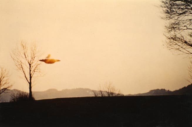 Der Schweizer Billy Meier machte immer wieder mit angeblichen Ufo-Aufnahmen von sich reden. Dieses Bild entstand 1976 ob Fischenthal, ZH.