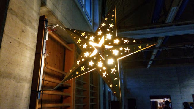 Modell von neuer Weihnachtsbeleuchtung in Boningen namens «Sternstunde»