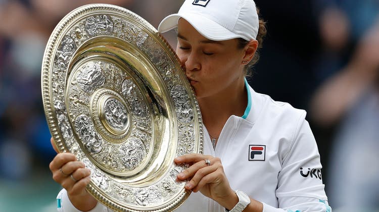 Ashleigh Barty sichert sich ihren zweiten Grand-Slam-Titel ihrer Karrire. Es ist der erste in Wimbledon. (Keystone)