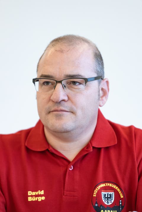 David Bürge, Kommandant der Feuerwehr Aarau.