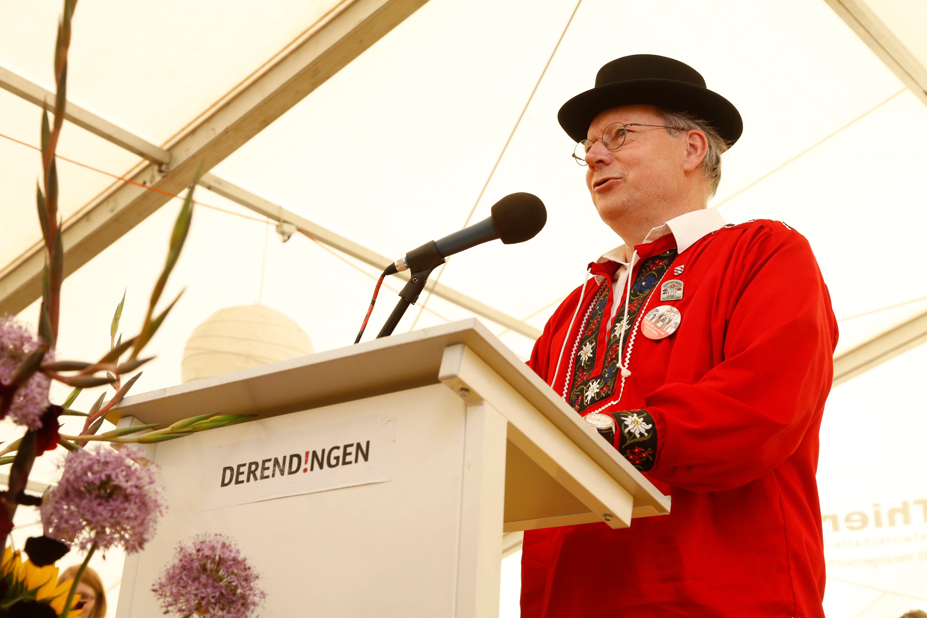 Nordwestschweizerisches Jodlerfest in Derendingen mit OK-Vizepräsident Kuno Tschumi.