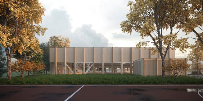 Eine «Architektur-Ikone» sei die geplante Sirnacher Dreifachsporthalle, kritisieren Gegner der Vorlage. Die Architekten des Baus dürfen sich geehrt fühlen.