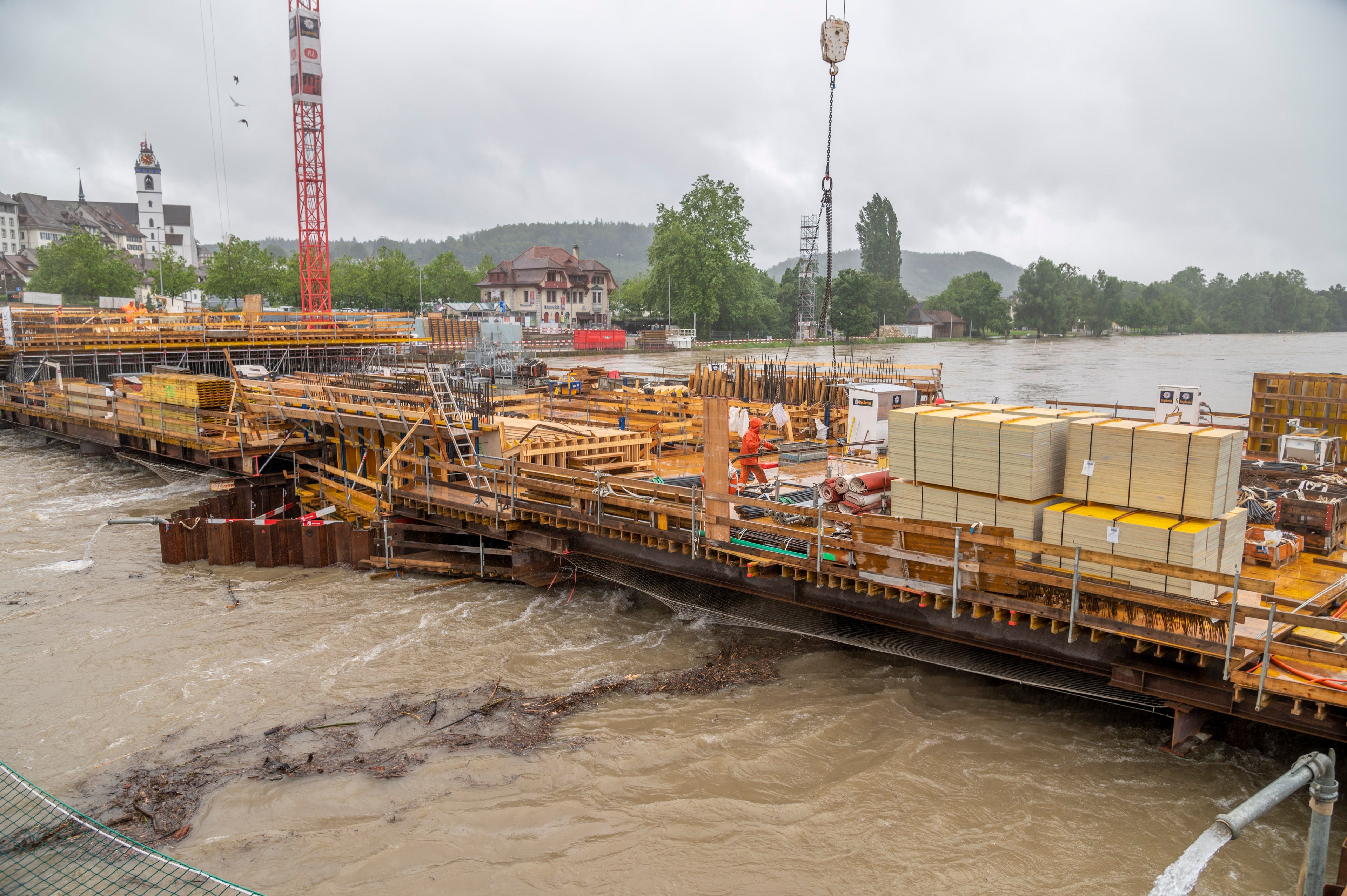 Hochwasser Im Aargau: Die Besten Bilder