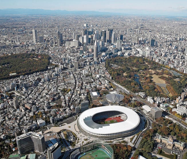 Das 1,2 Milliarden Dollar teure Nationalstadion von Tokio, das Herz der Spiele, wird während der Olympischen Wettkämpfe aus 70000 leerbleibenden Sitzen bestehen.