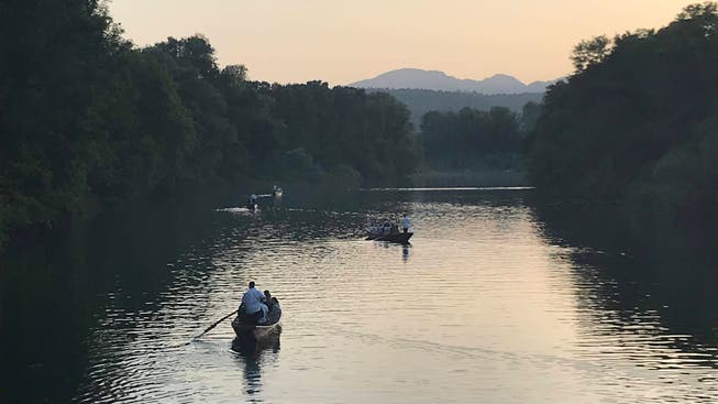 Damals noch keine Spur von Hochwasser: Die Konzertreihe «Flussaufwärts» fand 2009, 2011, 2013 und 2019 auf der Aare statt.