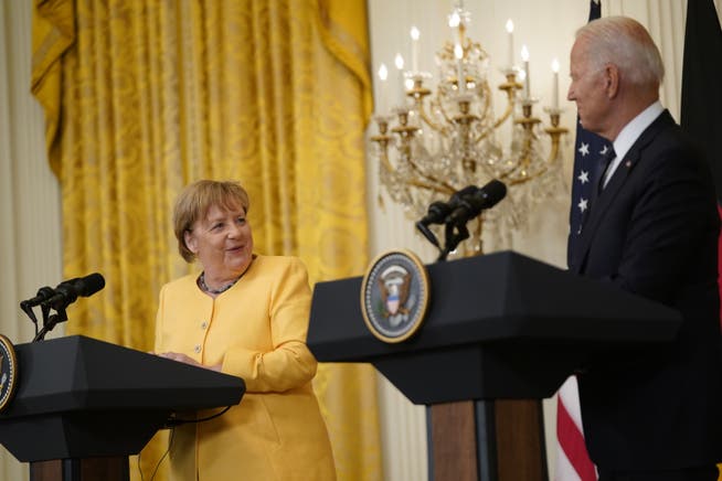 Der US-Präsident Joe Biden sagte vorige Woche im Weissen Haus über die Pipeline Nord Stream 2: «Gute Freunde können unterschiedlicher Meinung sein.» Darüber freute sich Kanzlerin Angela Merkel.