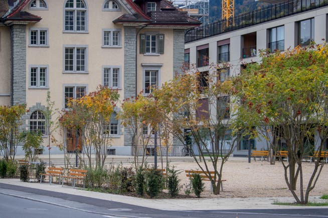 Der Gemeindehausplatz in Kriens, der bald Alex-Wili-Platz heisst.