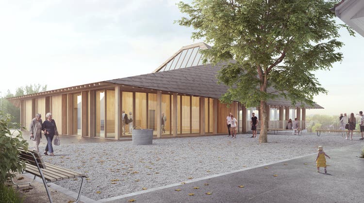 Deplus Architekten GmbH hat den Projektwettbewerb für das Projekt Inspiration Matterhaus der Römisch-Katholischen Kirchgemeinde Muri gewonnen. (Visualisierung: zvg)
