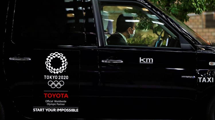 So sehen die offiziellen Taxis für Journalisten bei den Olympischen Spielen in Tokio aus. Ich fuhr in einem anderen. (zvg)