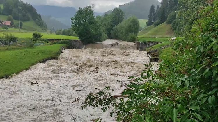 So schnell kann es gehen: Dieser Fluss führt innert zwei Minuten Hochwasser