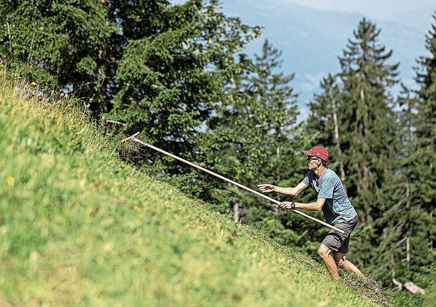 Der 17-jährige Tobias Müller aus dem Aargau mag die steilen Hänge. 