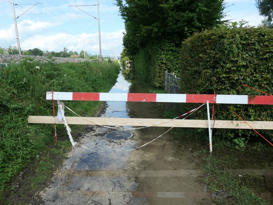 29. Juli: Überschwemmung in der Gemeinde Nottwil.