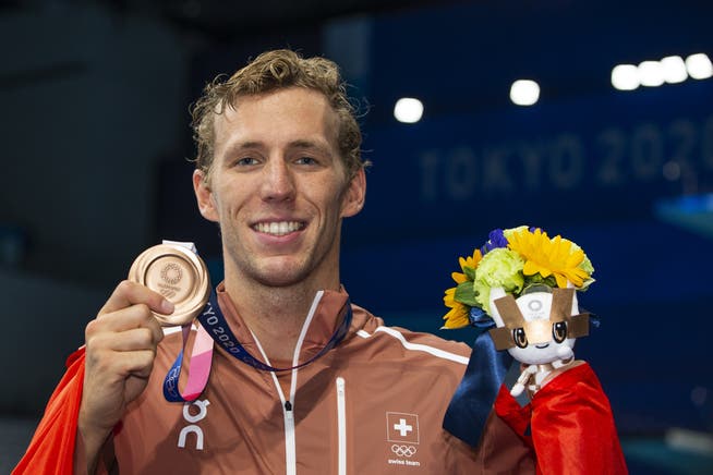 Jérémy Desplanches ist erst der zweite Schweizer Schwimmer nach Etienne Dagon 1984, der eine Olympia-Medaille gewinnt.
