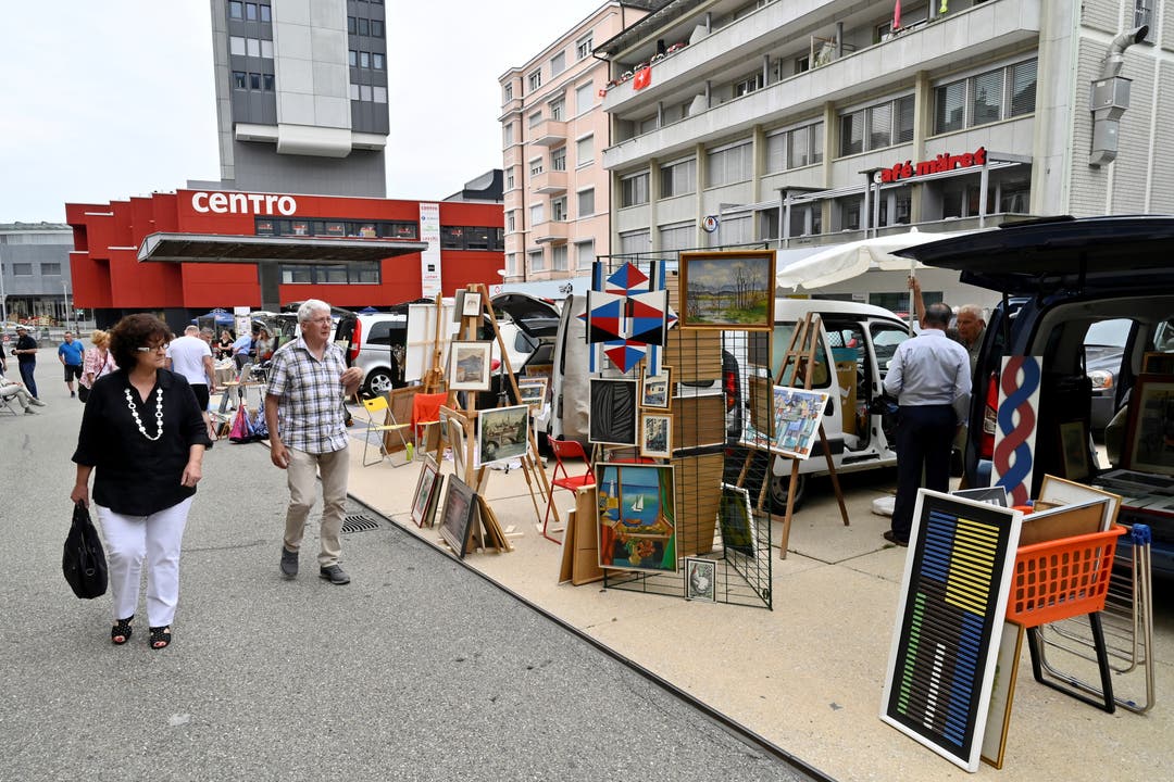Coffre Ouvert Kunstmarkt in Grenchen auf dem Marktplatz