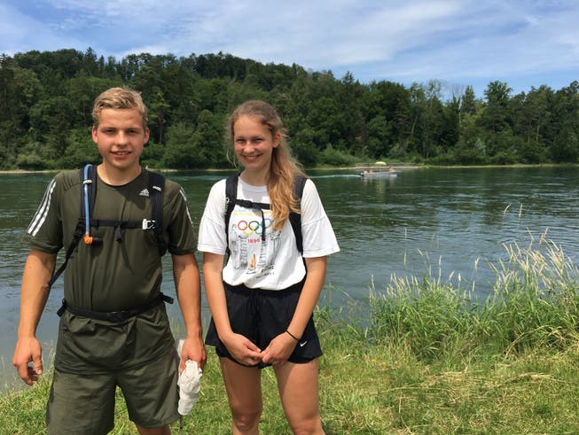 Raphael Kuster und Corinne Fässler schafften es bis zum Rhein.