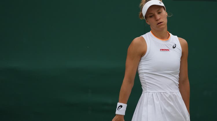 Viktorija Golubic scheidet in Wimbledon in den Viertelfinals aus. (Alberto Pezzali / AP)