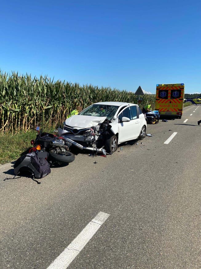 Der Unfall ereignete sich am 20. August des vergangenen Jahres. Die Lenkerin im Personenwagen übersah die Motorradfahrerin - mit fatalen Folgen.