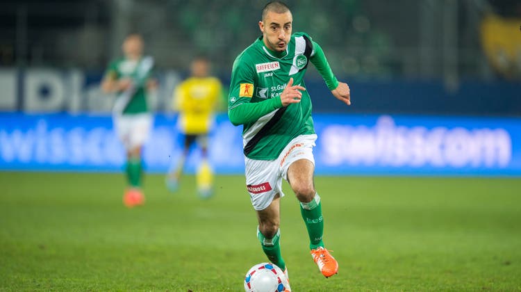 Stéphane Nater 2014 im Dress des FC St.Gallen (Bild: Urs Bucher)