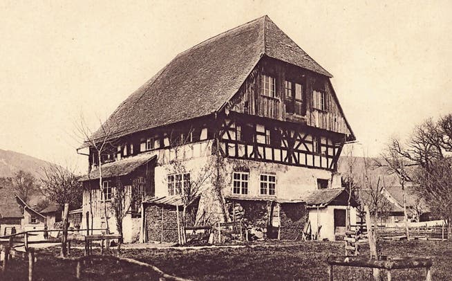 Eine ältere, undatierte Aufnahme des Hauses zur Burg in Oberriet.