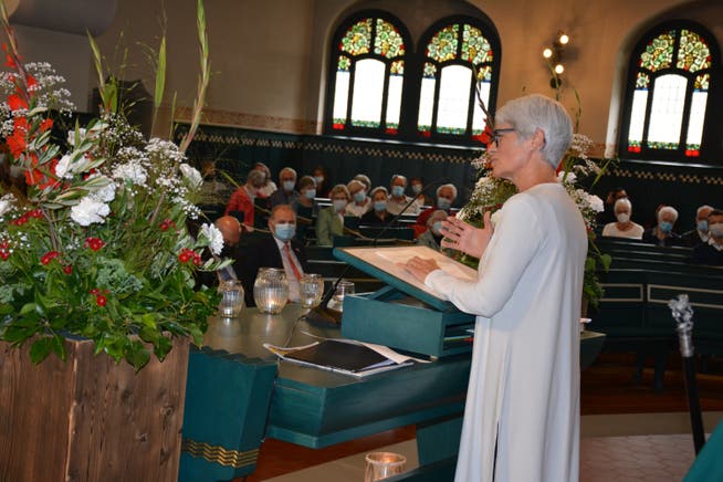Die höchste Thurgauerin, dieses Jahr die Uttwilerin Brigitte Kaufmann, hält traditionsgemäss die Festansprache zum 1. August in Weinfelden. 