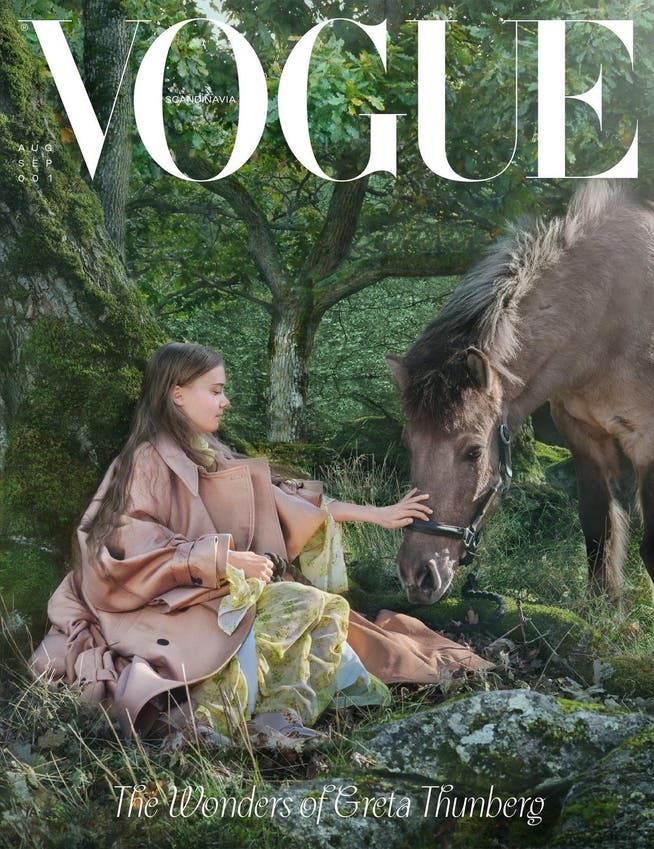 Greta Thunberg auf dem Cover der neuen «Vogue».