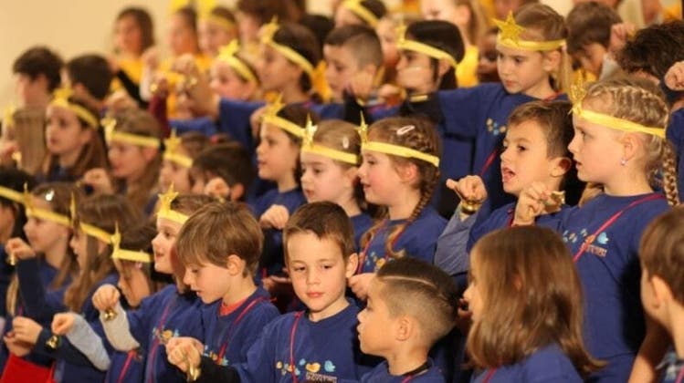 Einer von acht Kinder- und Jugendchören am Aargauer Chorfestival: Die Singspatzen Tucanta aus Strengelbach. (zvg)