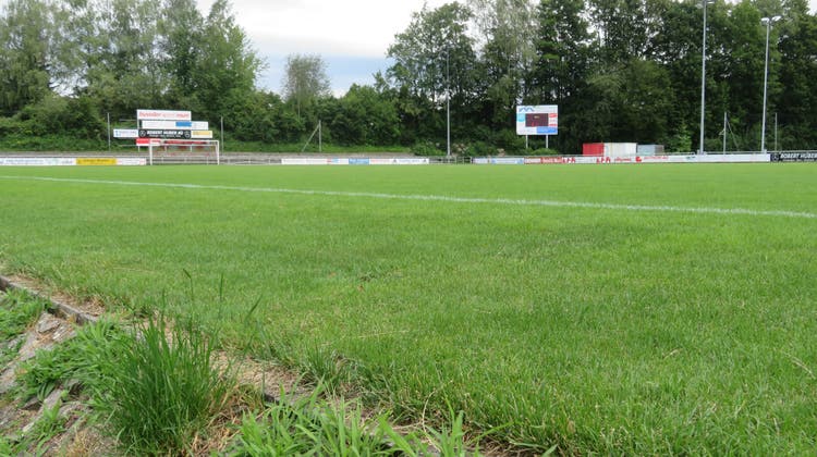 Jetzt kann der Rasen des Stadion Brühl in Muri durch einen Kunstrasen ersetzt werden. (Marc Ribolla (6.7.2020))