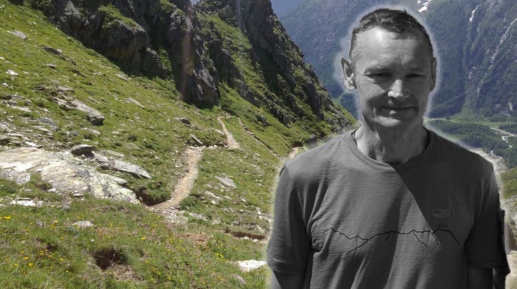 Beat Weber kam am Sonntag im Kanton Wallis bei einem Bergunfall ums Leben. Er war Präsident der SAC-Sektion Zofingen. (Bilder: Tommy Dätwyler / SaastalTourismusAG / Montage: AZ)