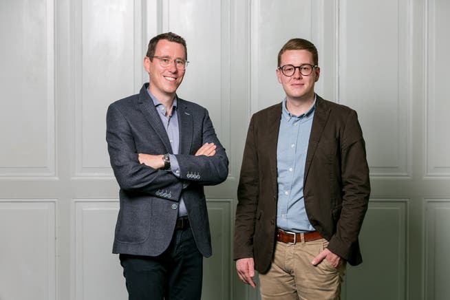 Neue Doppelspitze für die «Solothurner Zeitung»: Lucien Fluri (links) und Sven Altermatt.