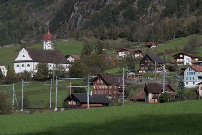 Der Dorfteil Silenen der gleichnamigen Gemeinde.