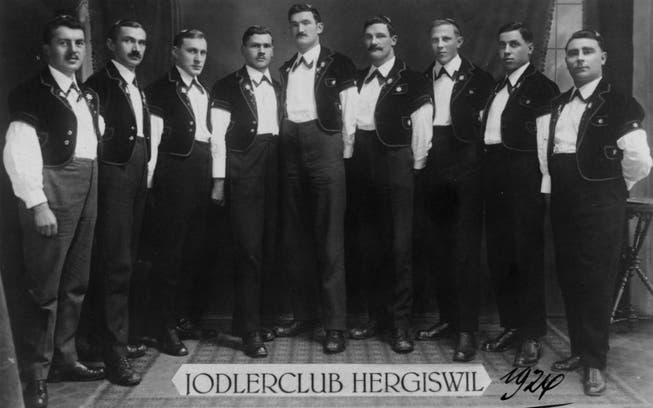 Drei Jahre nach der Gründung hatte der Jodlerklub Echo vom Pilatus im Jahr 1924 neun Mitglieder. Heute sind es 24. 