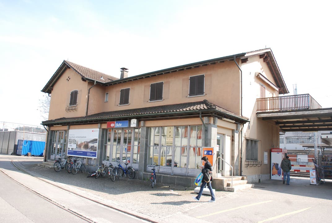 Der Bahnhof Suhr vor dem Abriss.